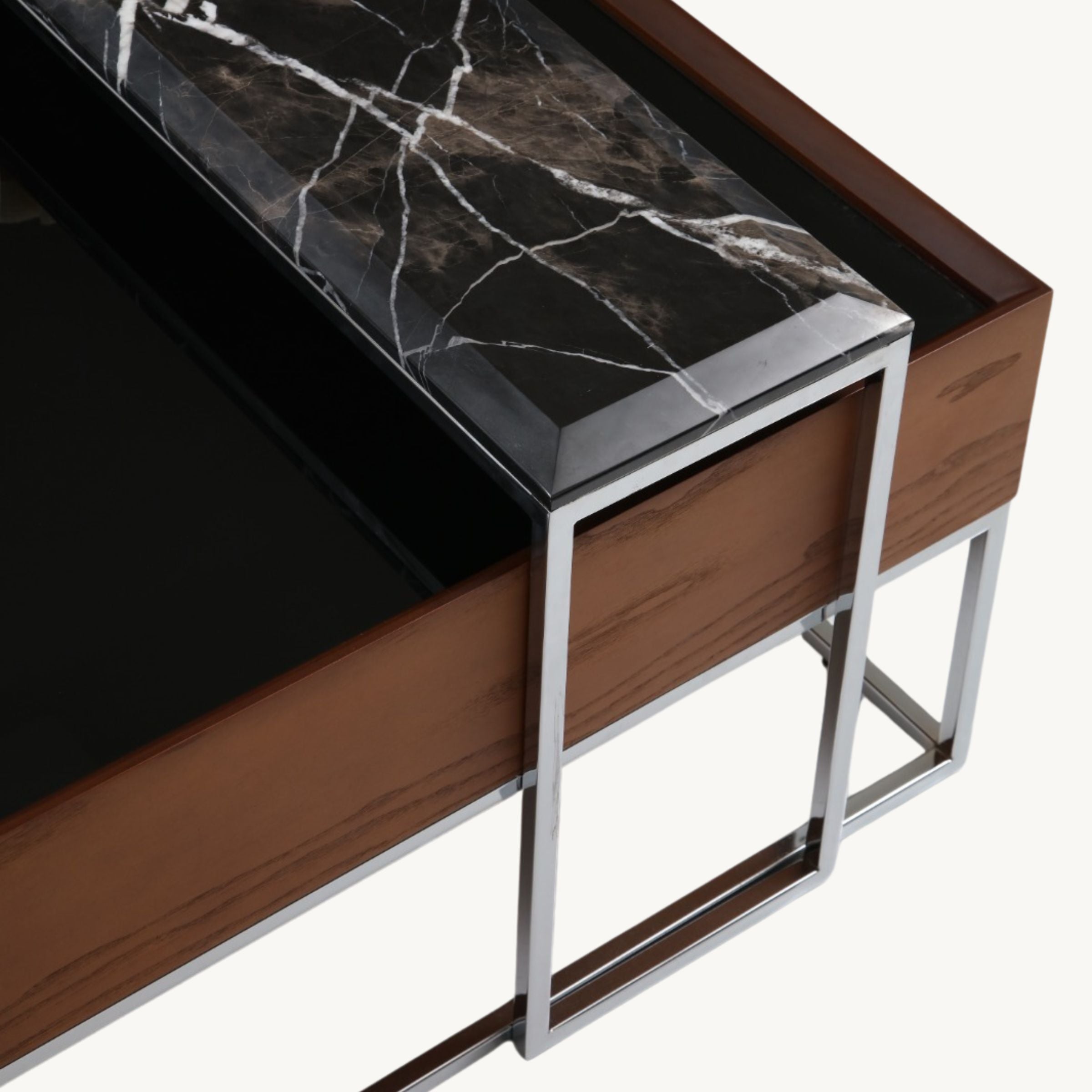 #finish_Walnut + Chrome