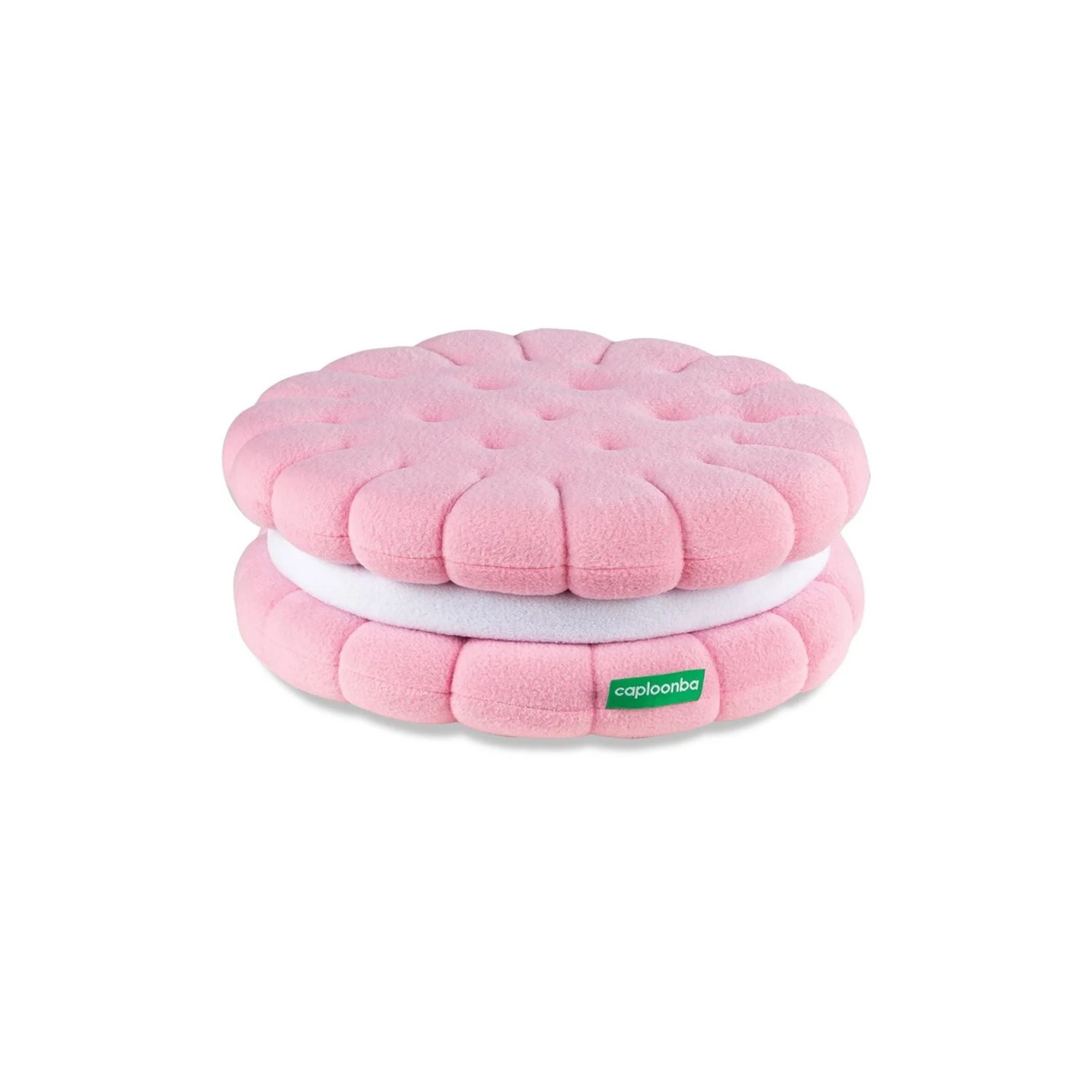 Pink Velvet Biscuit Cushion